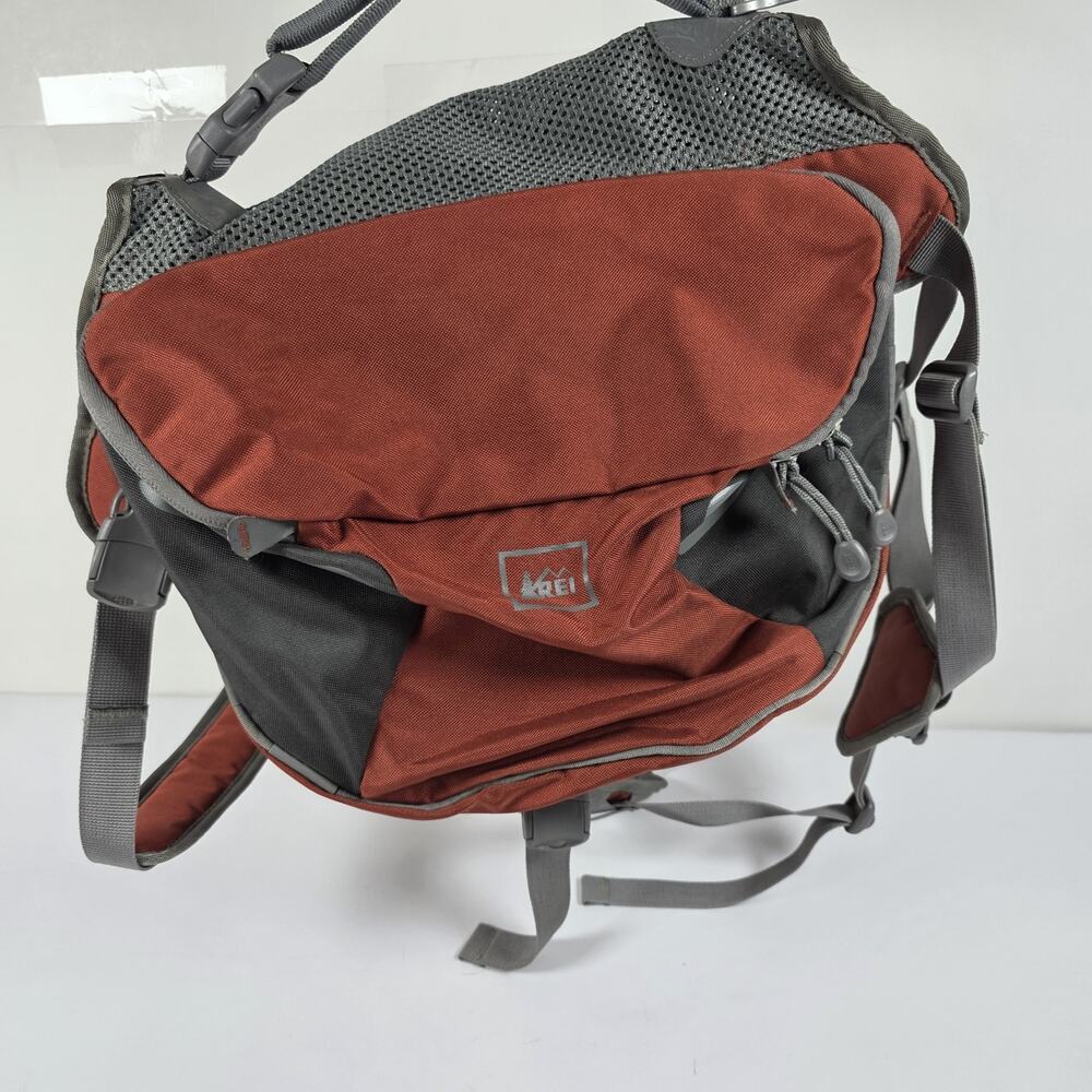 REI Adventure Dog Backpack Saddle Bag Large Size for Hiking Adjustable Red